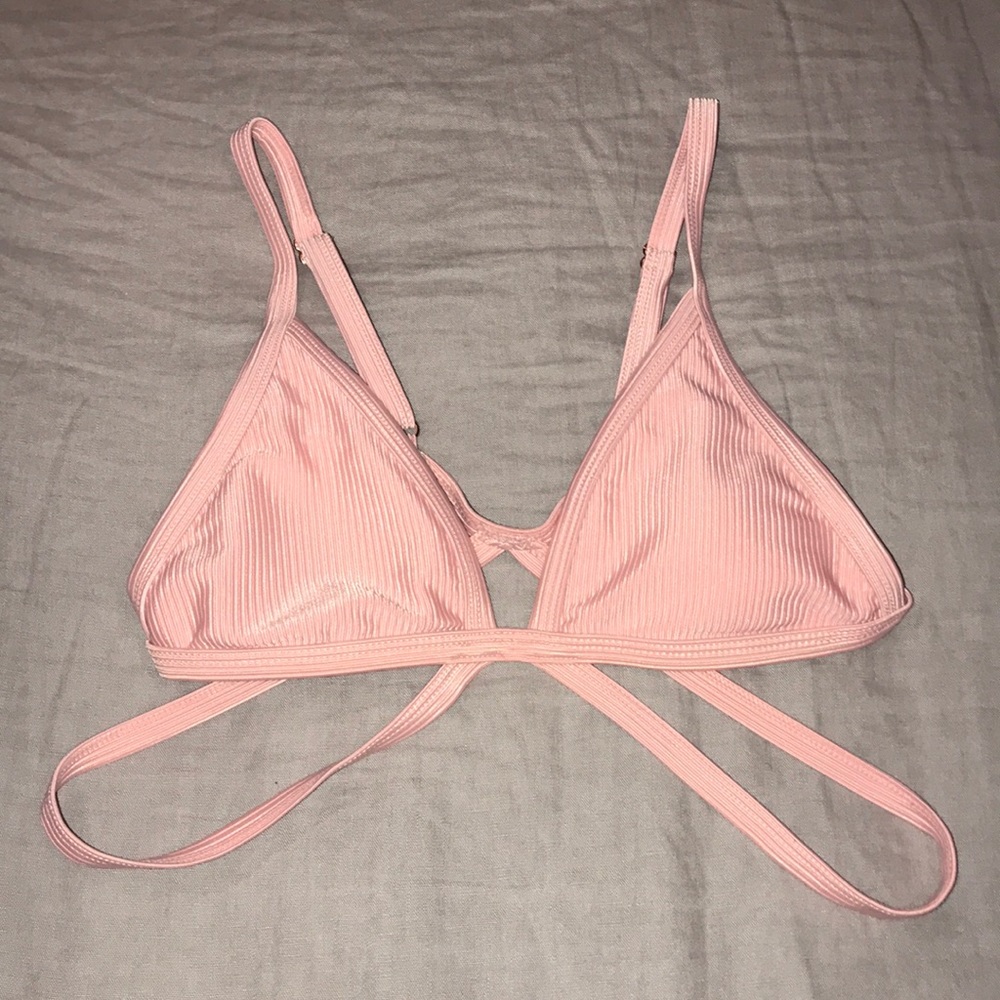 L.A Hearts light pink bikini top